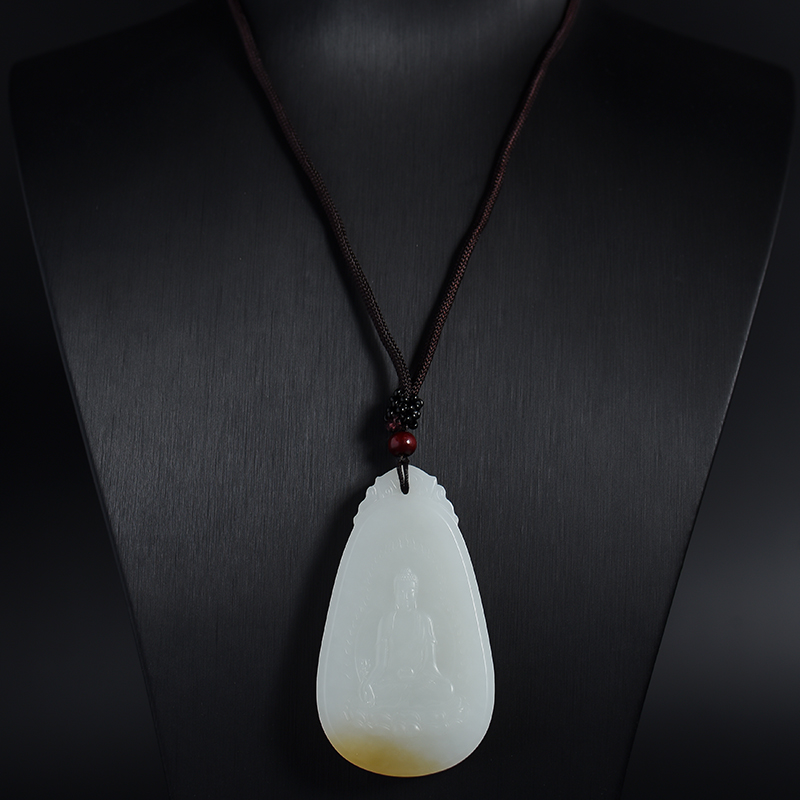 新疆和田玉大日如来挂件-红掌柜