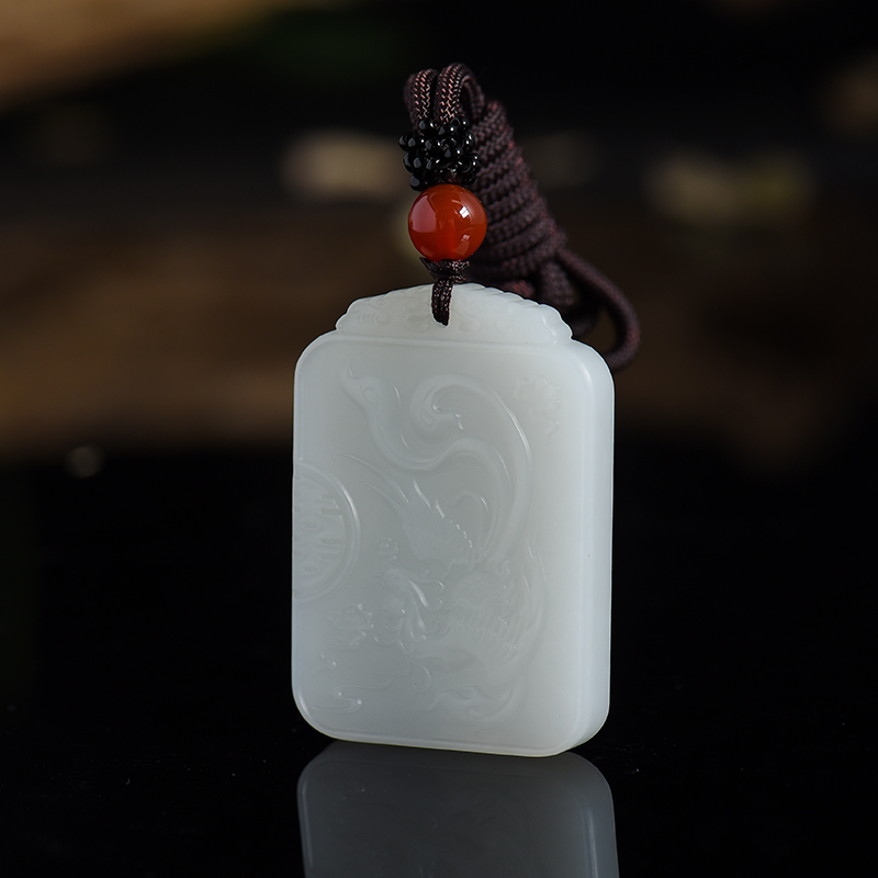 天然和田玉凤牌-红掌柜