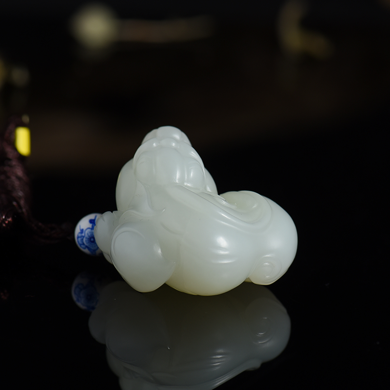 和田玉金蟾-红掌柜