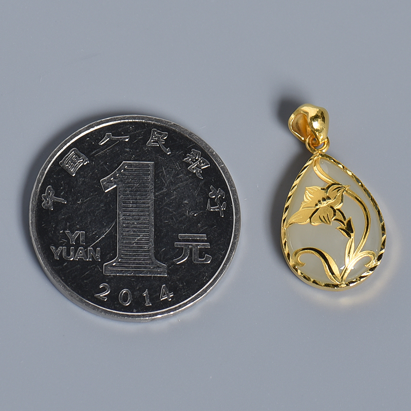 俄料和田玉挂坠-红掌柜