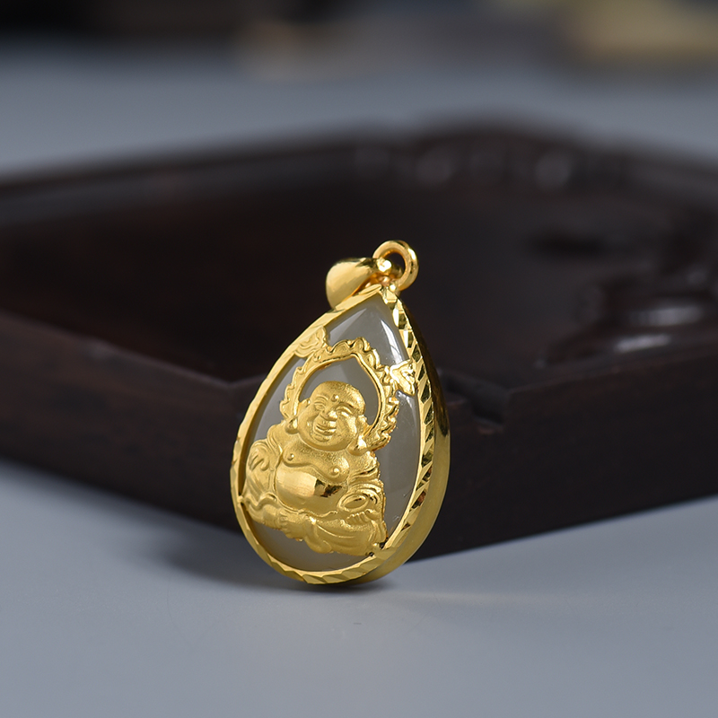 俄料和田玉吊坠-红掌柜