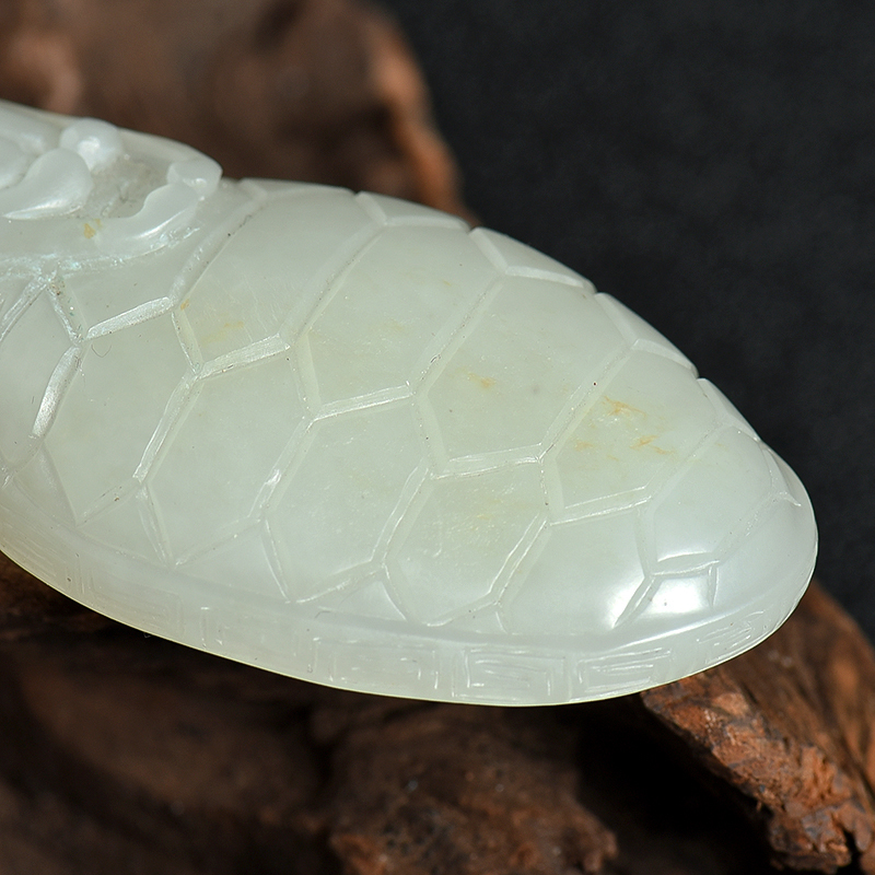 和田玉龙龟吊坠-红掌柜