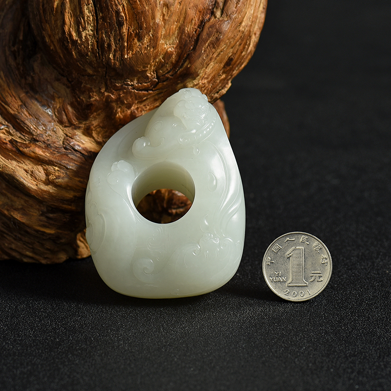 新疆籽料和田玉手把件-红掌柜