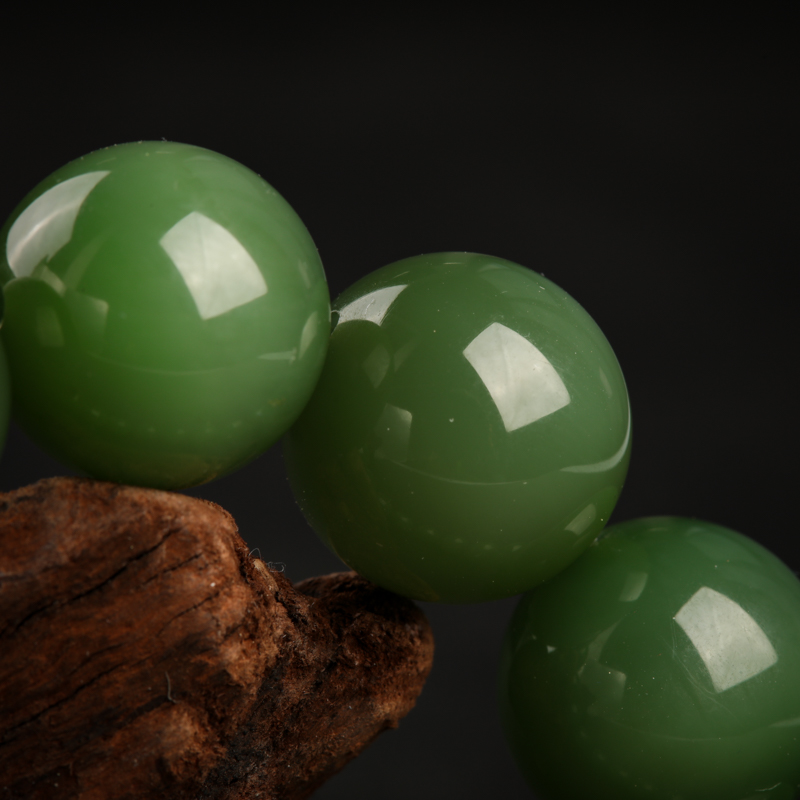 碧玉山料手串-红掌柜