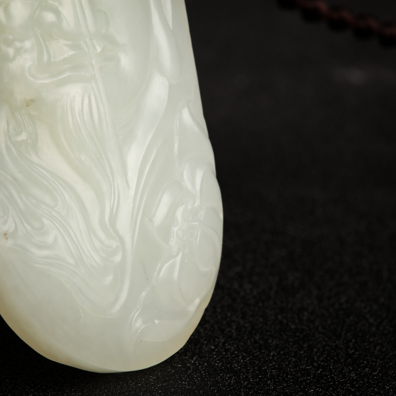 新疆和田白玉吊坠-红掌柜