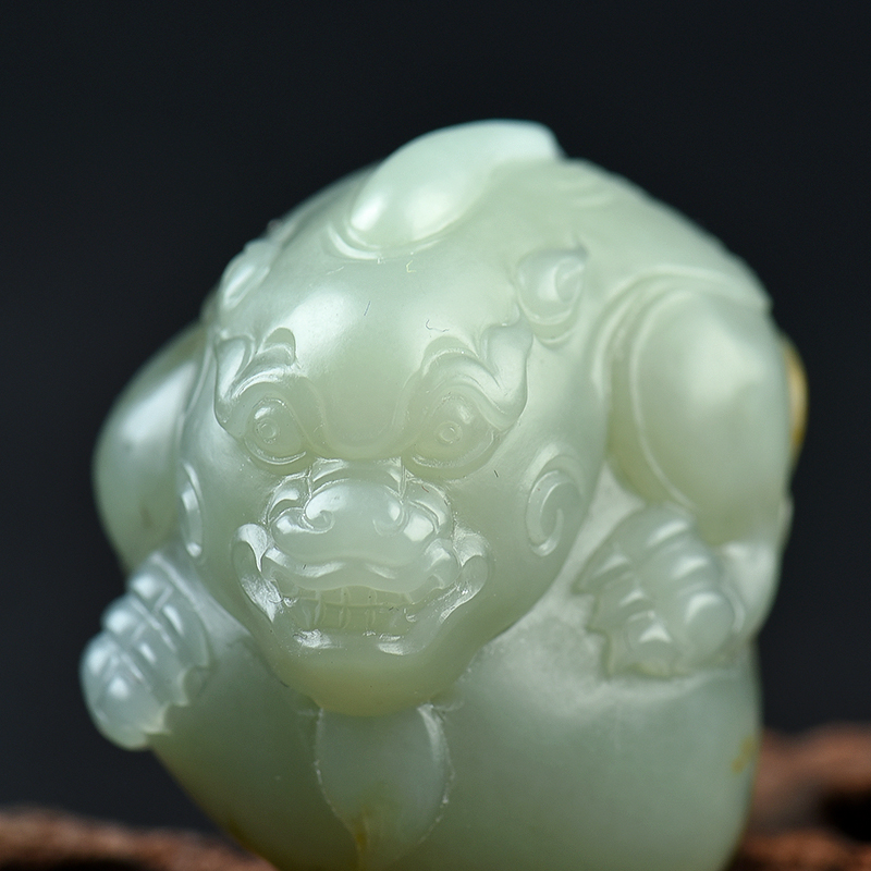 新疆籽料和田青玉貔貅吊坠 - 红掌柜