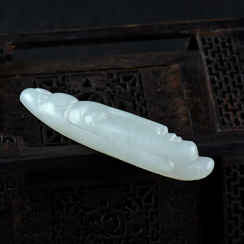 新疆和田玉观音相吊坠 - 红掌柜