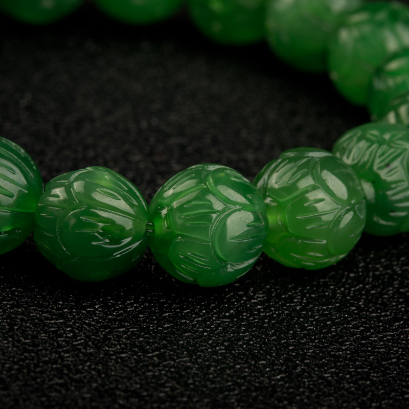 俄料碧玉手串-红掌柜、