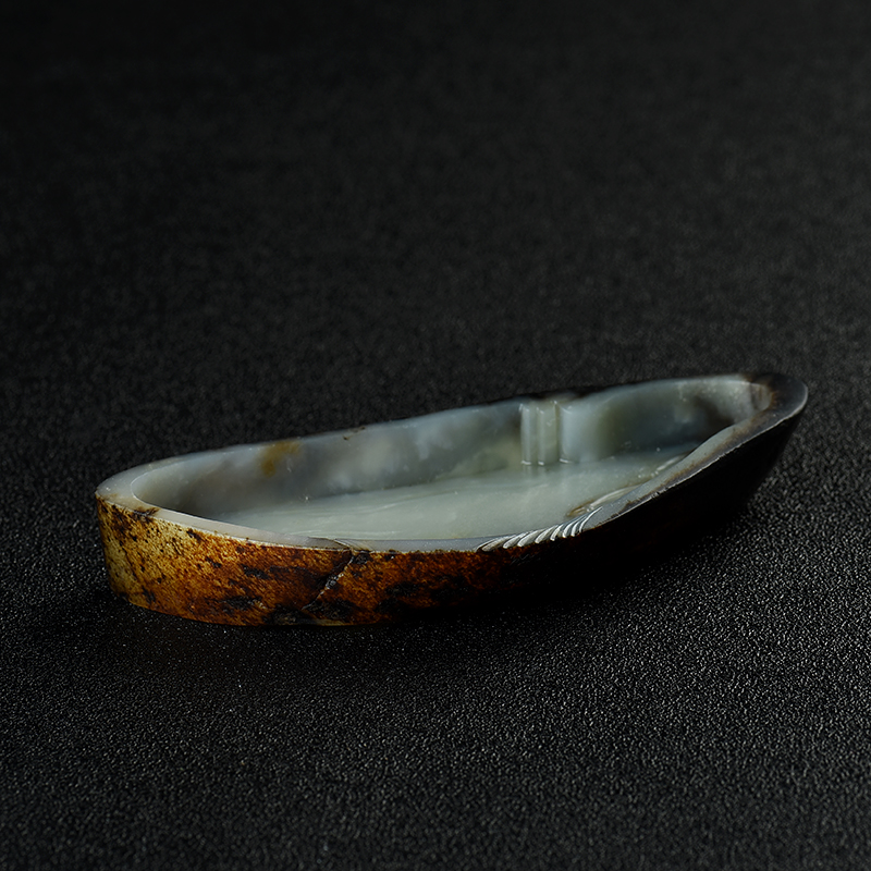 新疆和田俏色籽料笔洗-红掌柜