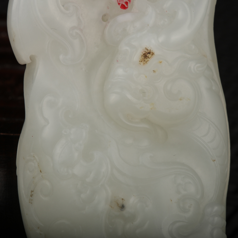 新疆籽料和田白玉貔貅手把件-红掌柜