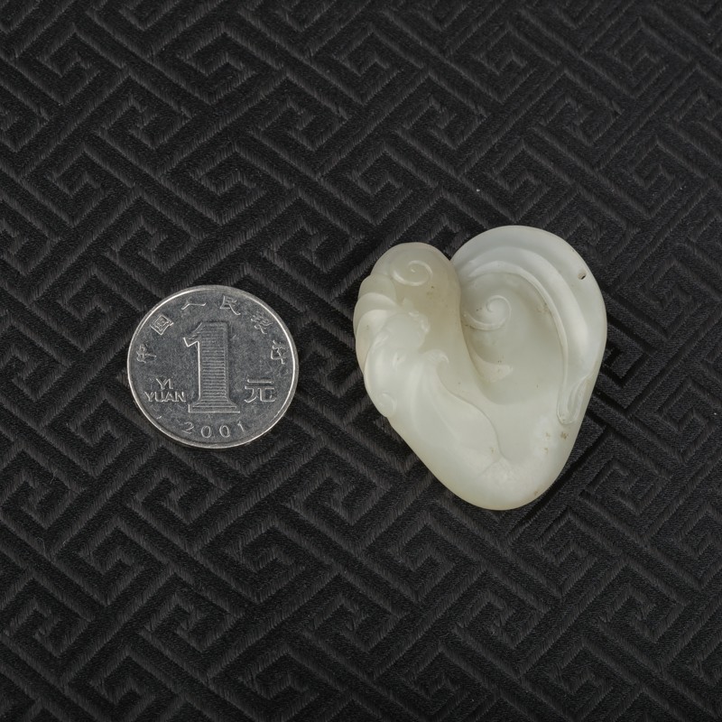 和田白玉吊坠-红掌柜