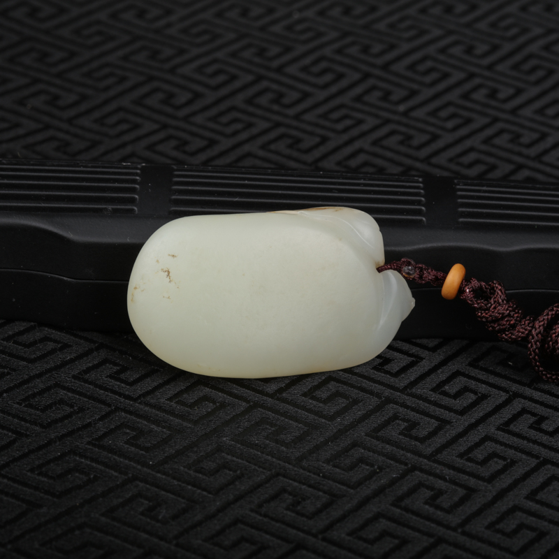 和田白玉吊坠-红掌柜