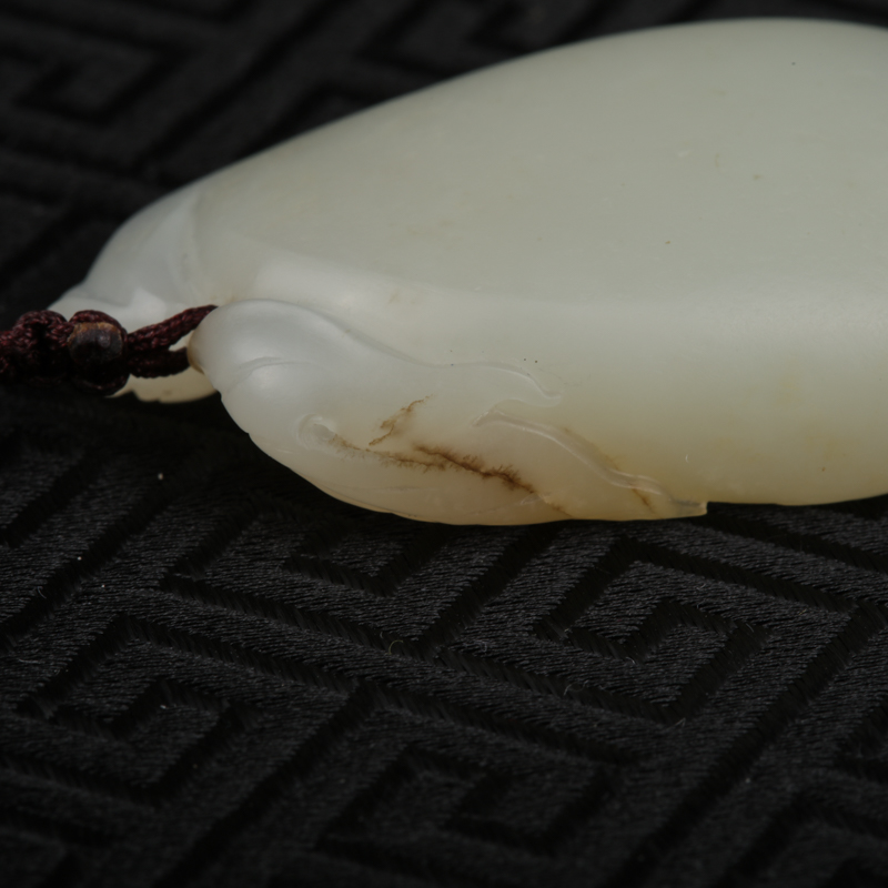 新疆和田白玉福寿如意吊坠-红掌柜