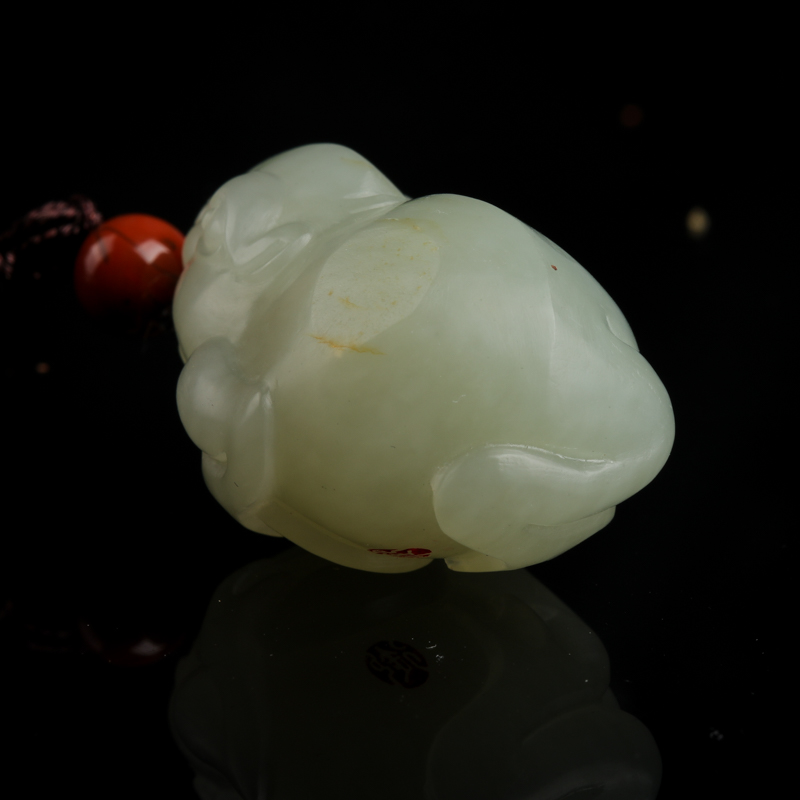 新疆籽料和田玉吊坠-红掌柜