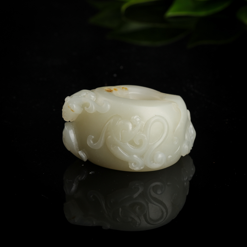 和田玉扳指-红掌柜