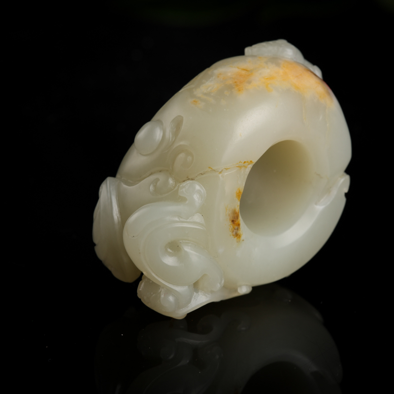 籽料和田玉吊坠-红掌柜