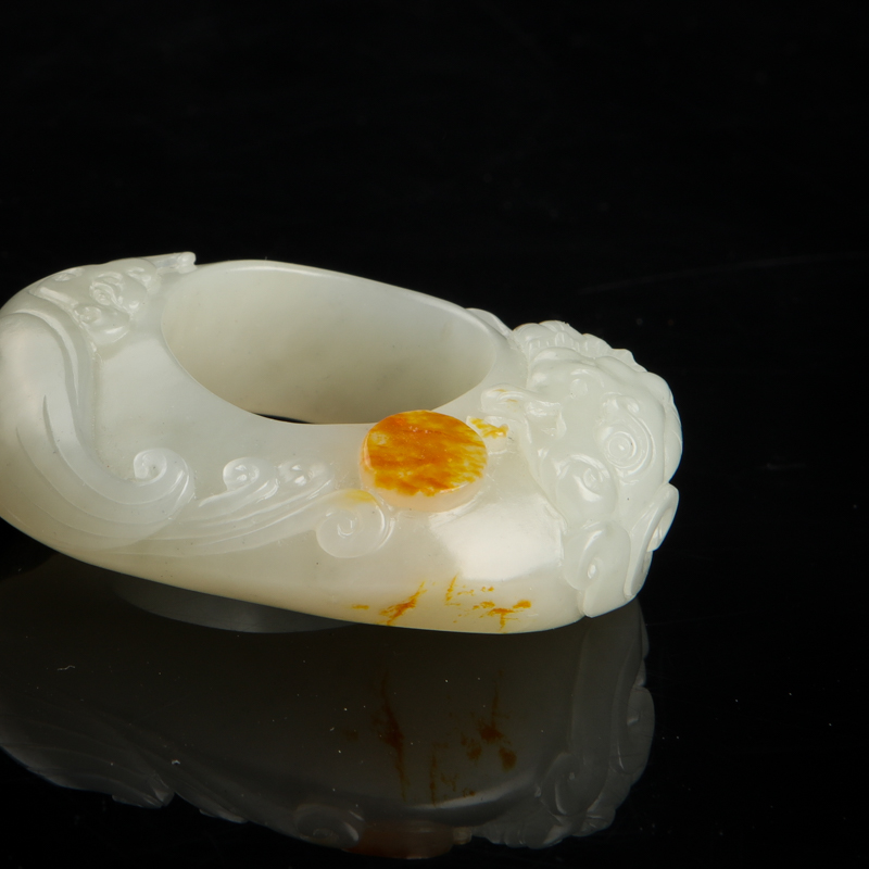 新疆和田玉辰龙吊坠-红掌柜