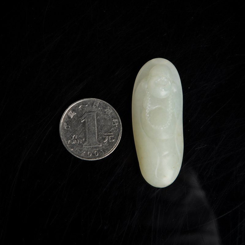 新疆籽料和田白玉佛吊坠-红掌柜