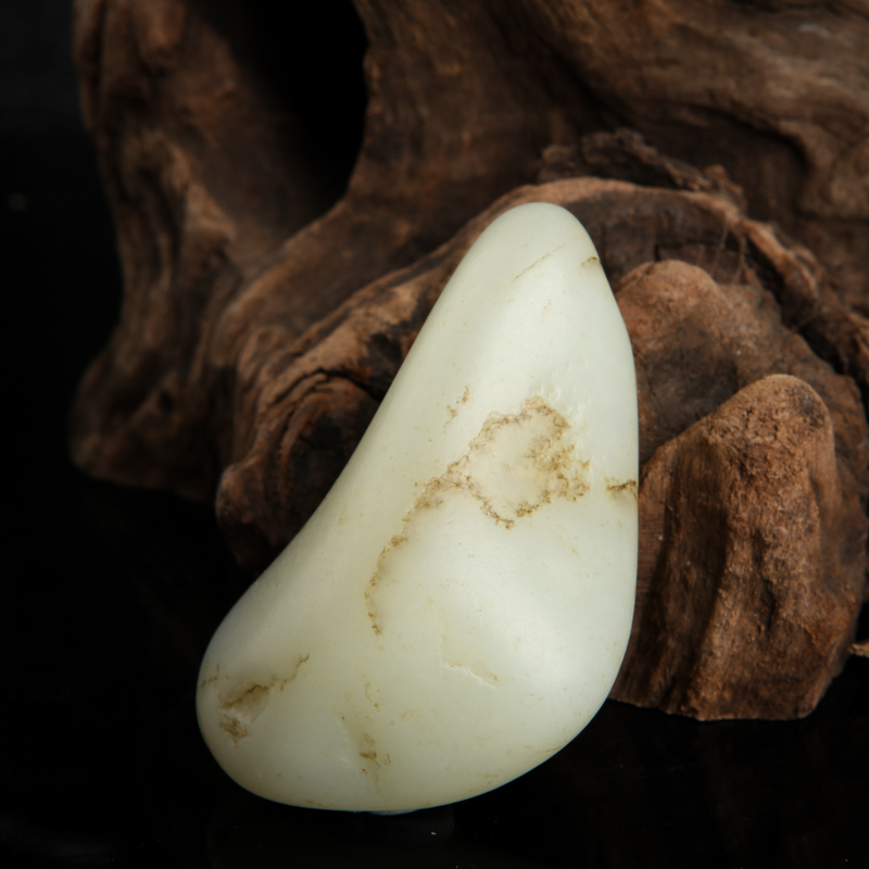 新疆和田白玉原矿-红掌柜