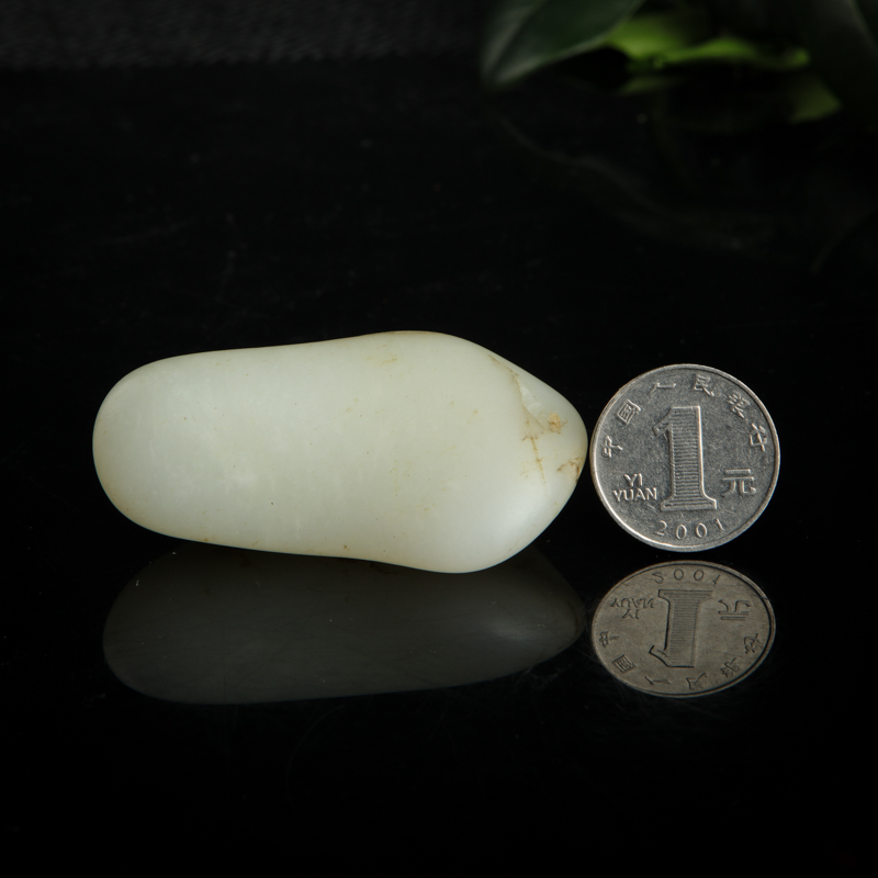 天然籽料和田白玉原矿-红掌柜