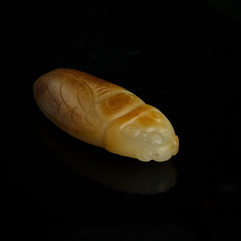 新疆天然籽料和田糖玉吊坠-红掌柜