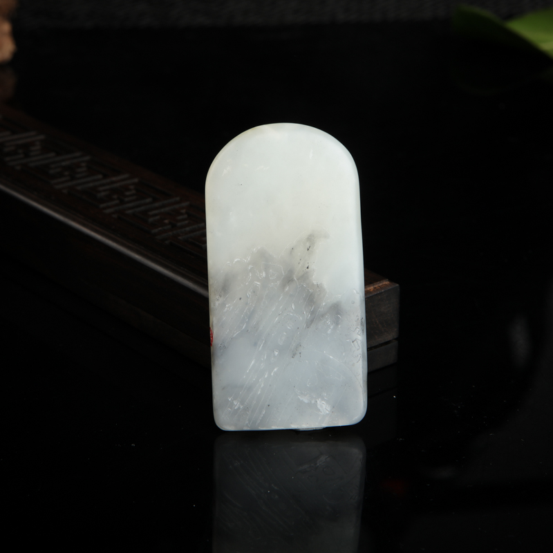 和田青花玉吊坠-红掌柜