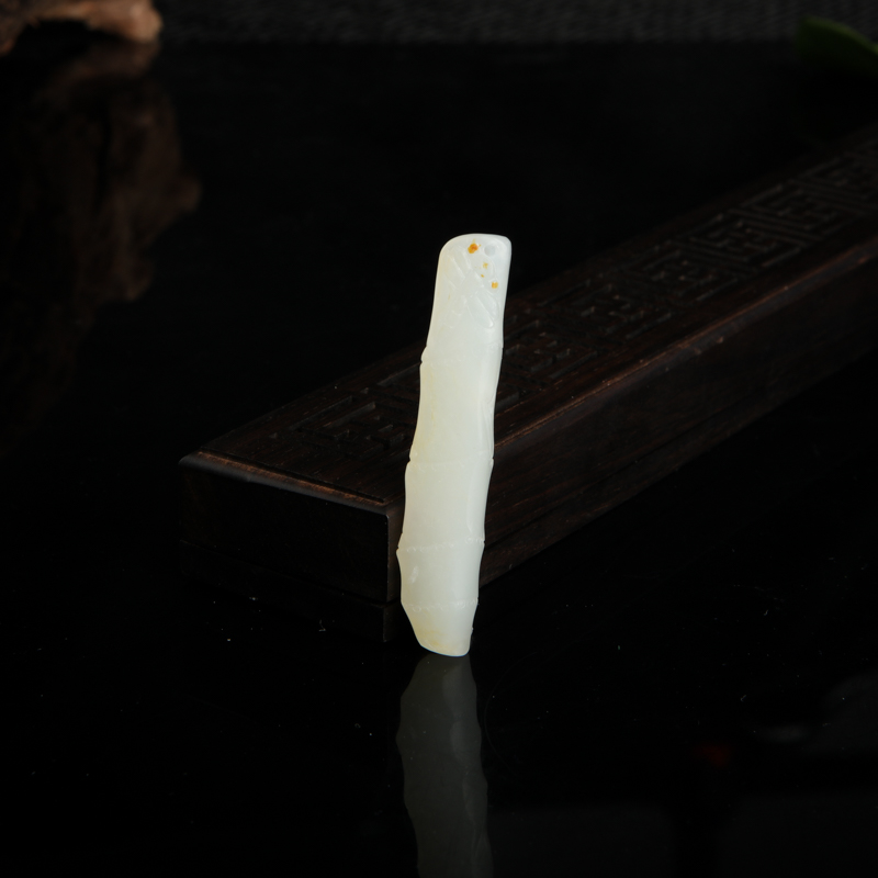 天然和田白玉节节高升吊坠-红掌柜