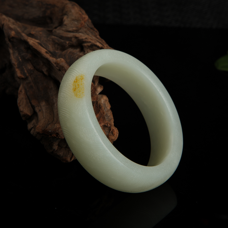 籽料和田白玉手镯-红掌柜