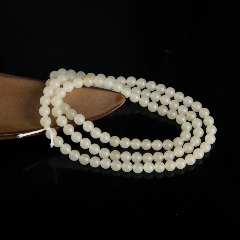 和田白玉108佛珠-红掌柜