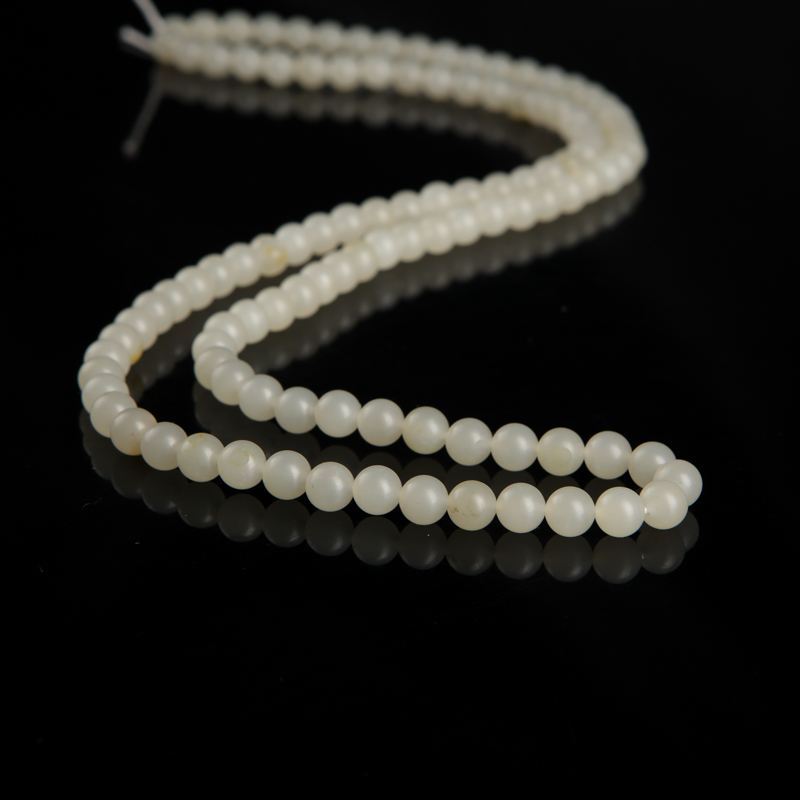 天然和田白玉108佛珠-红掌柜