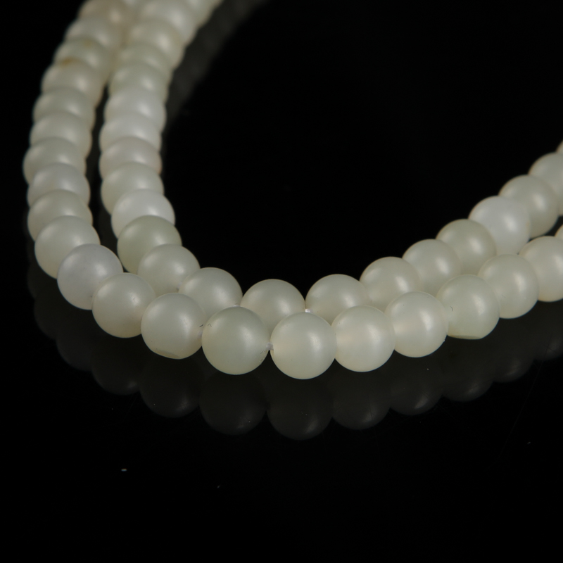 新疆和田白玉108佛珠-红掌柜