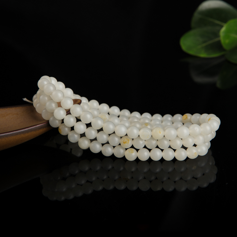 和田白玉108佛珠-红掌柜