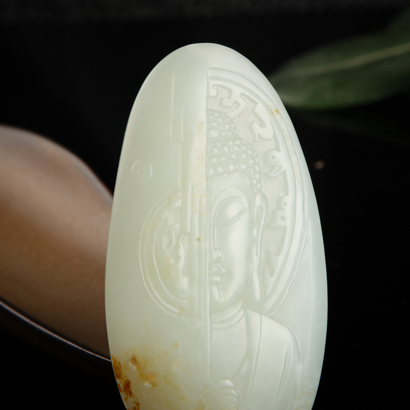 和田玉一念之间吊坠-红掌柜