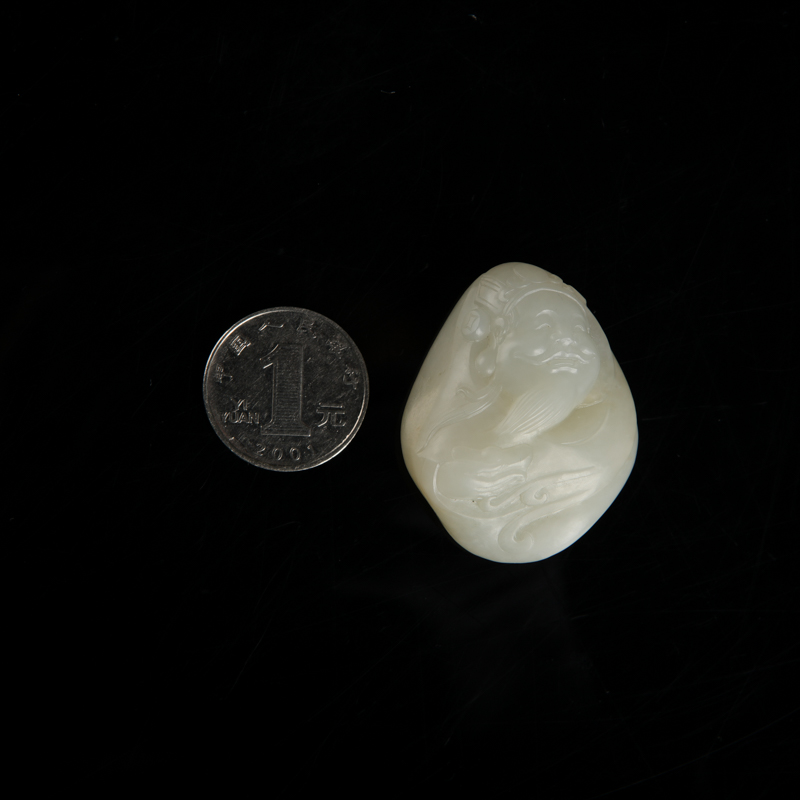 天然和田白玉吊坠-红掌柜