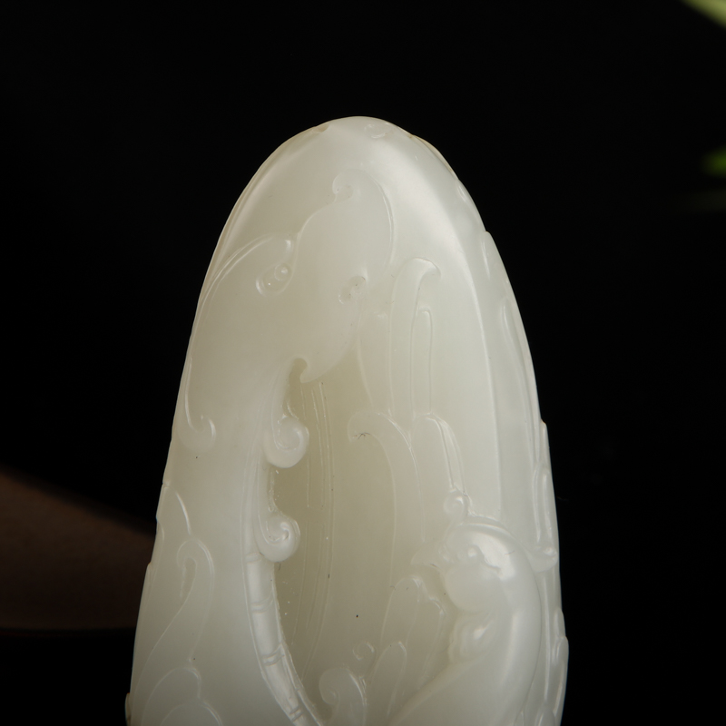 新疆籽料和田白玉凤凰吊坠-红掌柜