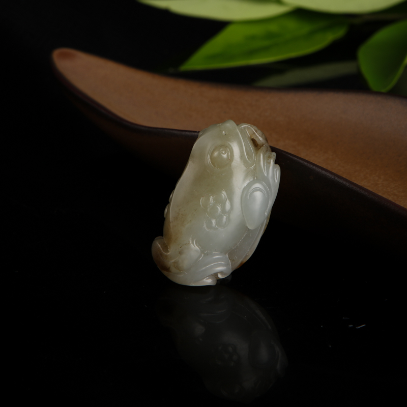 籽料和田白玉吊坠-红掌柜