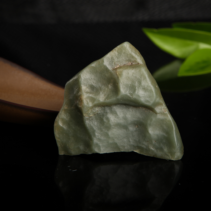 山流水料和田青玉原石-红掌柜