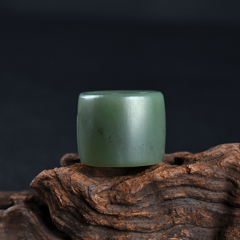 天然和田青玉扳指-红掌柜