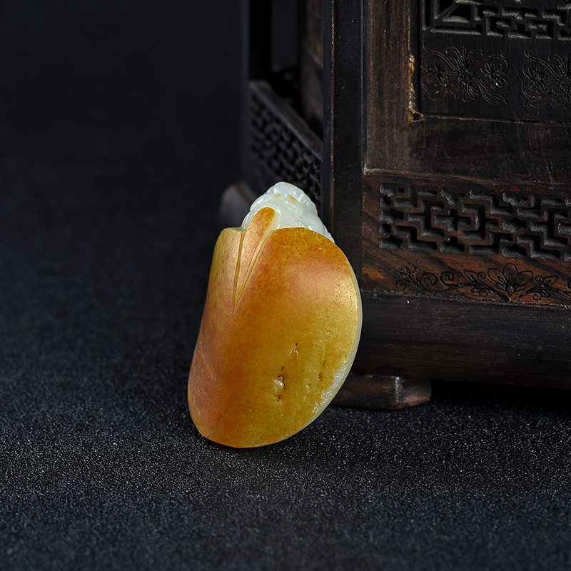 籽料和田玉龙龟吊坠-红掌柜