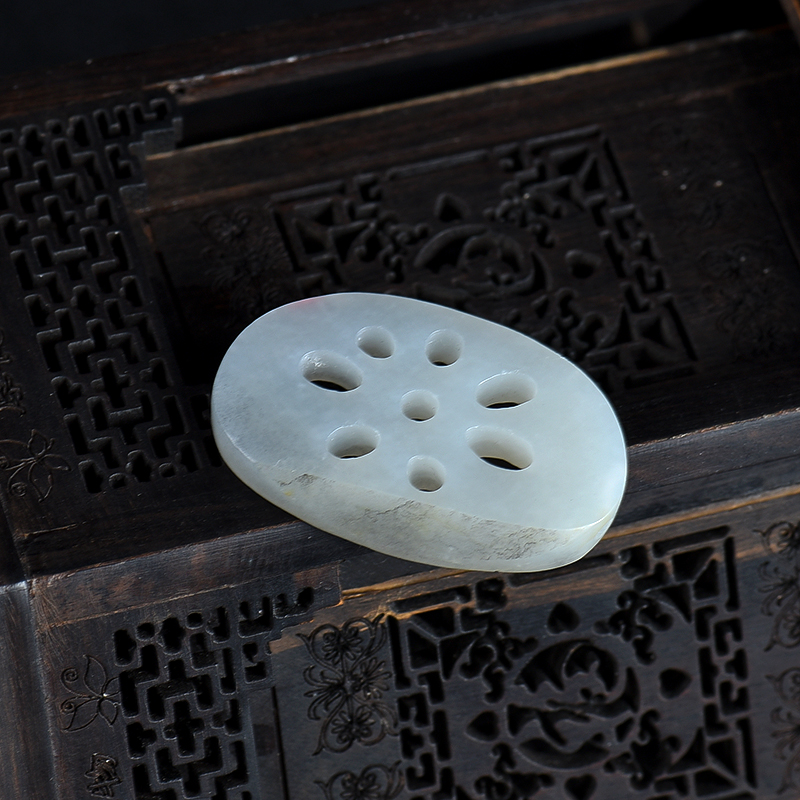 和田玉路路通达吊坠-红掌柜