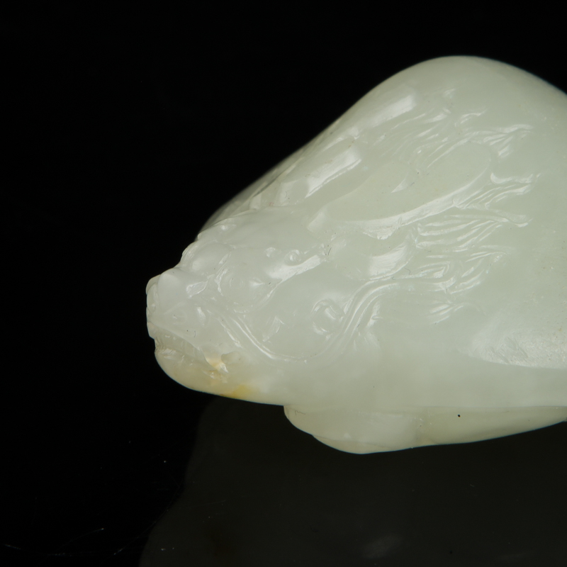 天然和田白玉龙龟吊坠-红掌柜