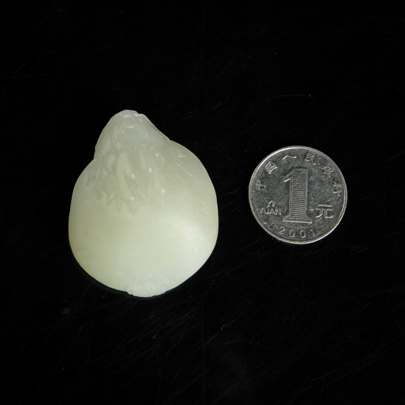 新疆和田白玉龙龟吊坠-红掌柜