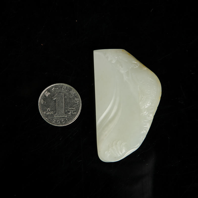 新疆籽料和田白玉辰龙吊坠-红掌柜