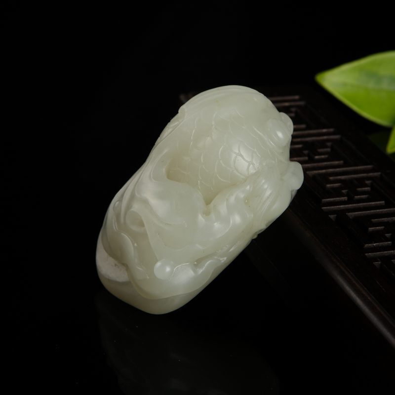 籽料和田白玉吊坠-红掌柜