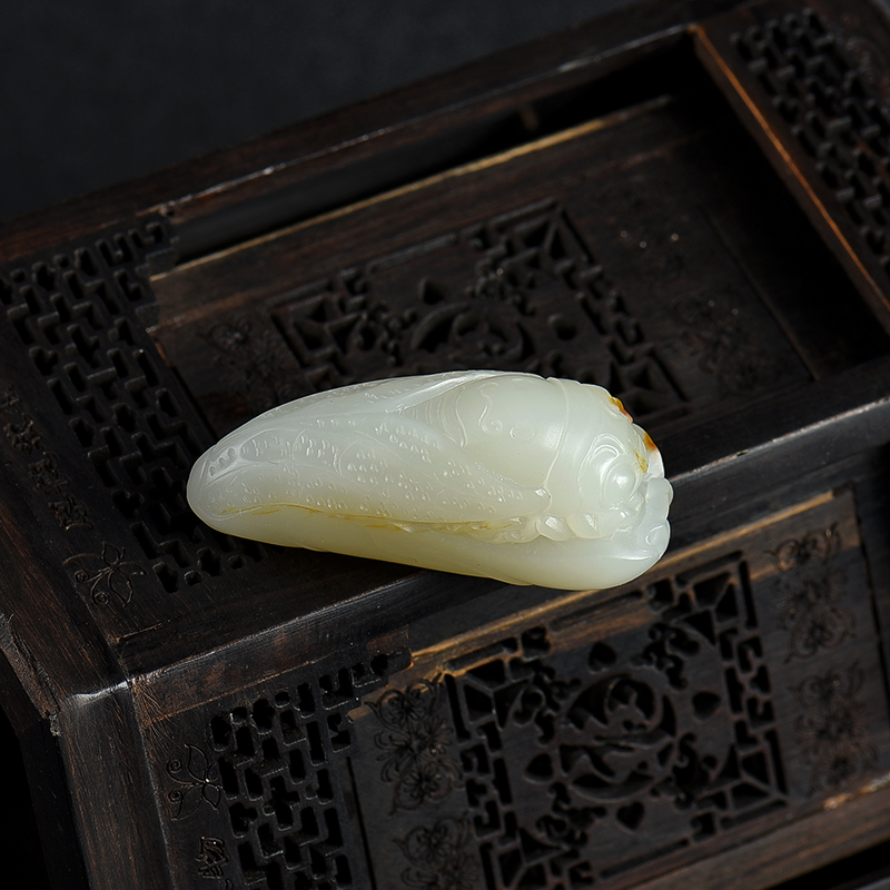 天然籽料和田白玉吊坠-红掌柜