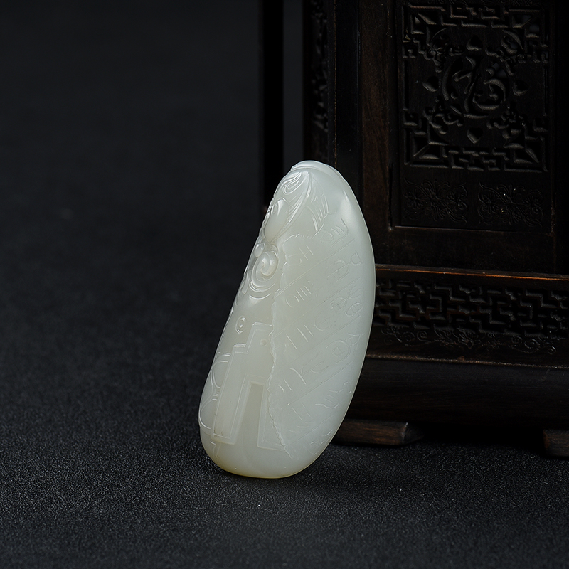 籽料和田玉貔貅吊坠-红掌柜