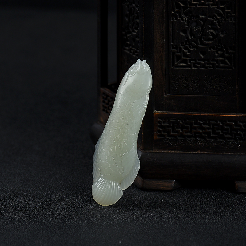 籽料和田青玉金玉满堂吊坠-红掌柜