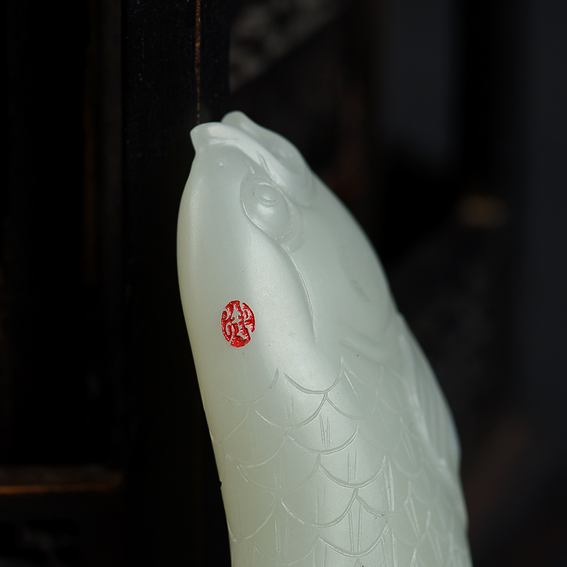 和田青玉金玉满堂吊坠-红掌柜