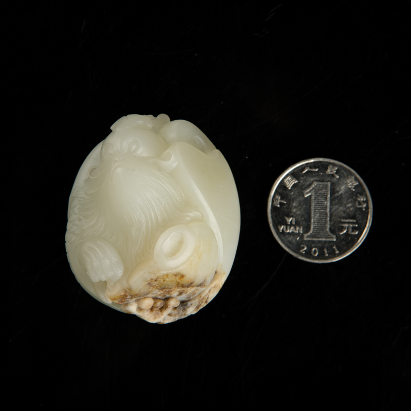 籽料和田白玉吊坠-红掌柜