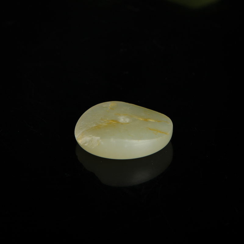 天然籽料和田青白玉吊坠-红掌柜